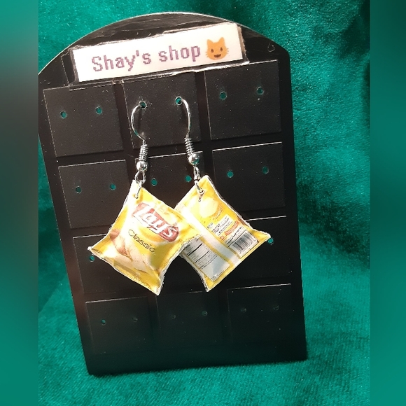 handmade Jewelry Lays Potato Chip Bag Earrings Poshmark